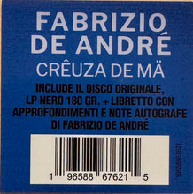 Carica l&#39;immagine nel visualizzatore di Gallery, Fabrizio De André : Crêuza De Mä ‎ (LP, Album, RE, RM, 180)
