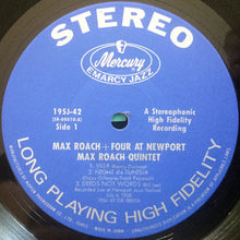 Carica l&#39;immagine nel visualizzatore di Gallery, Max Roach Quintet : Max Roach + Four At Newport (LP, Album, RE)
