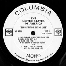 Carica l&#39;immagine nel visualizzatore di Gallery, The United States Of America : The United States Of America (LP, Album, Mono, Promo)
