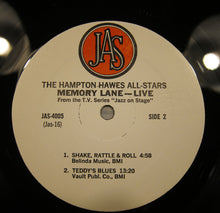 Carica l&#39;immagine nel visualizzatore di Gallery, The Hampton Hawes All-Stars : Memory Lane Live (LP, Album)
