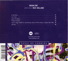 Carica l&#39;immagine nel visualizzatore di Gallery, Brian Eno And The Words Of Rick Holland : Panic Of Looking (CD, EP)
