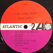 Carica l&#39;immagine nel visualizzatore di Gallery, John Lewis (2) : A Milanese Story (Original Soundtrack) (LP, Album, Mono)
