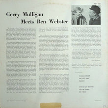 Carica l&#39;immagine nel visualizzatore di Gallery, Gerry Mulligan Meets Ben Webster : Gerry Mulligan Meets Ben Webster (LP, Album, Mono)
