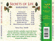 Carica l&#39;immagine nel visualizzatore di Gallery, Karunesh : Secrets Of Life (CD, Album, RE)
