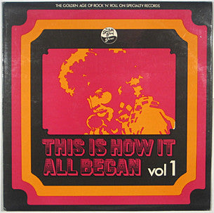 Various : This Is How It All Began Vol 1 (LP, Comp)