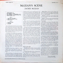 Carica l&#39;immagine nel visualizzatore di Gallery, Jackie McLean : McLean&#39;s Scene (LP, Album, RE)
