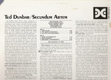 Carica l'immagine nel visualizzatore di Gallery, Ted Dunbar : Secundum Artem (LP)
