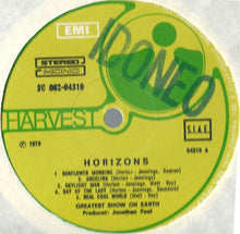 Carica l&#39;immagine nel visualizzatore di Gallery, The Greatest Show On Earth : Horizons (LP, Album, Gat)
