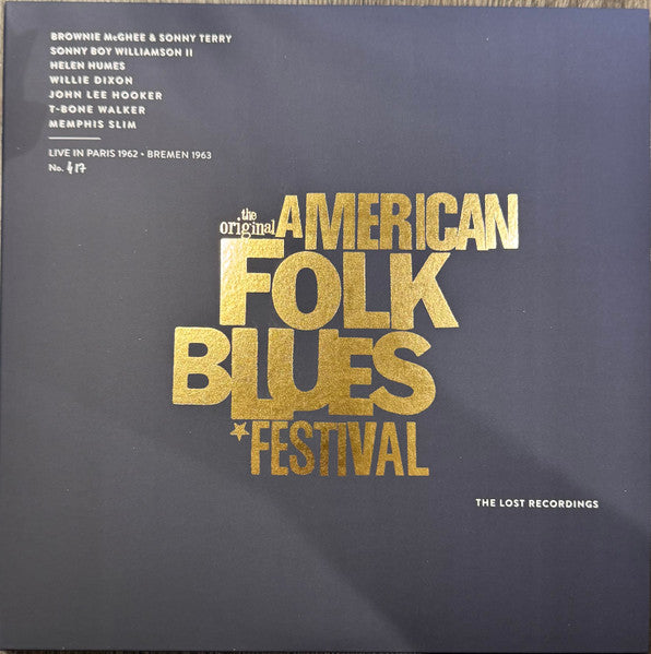Various : The Original American Folk Blues Festival (Live In Paris 1962 • Bremen 1963) (2xLP, Album, Mono, Num, RM)