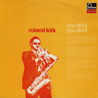 Roland Kirk : You Did It, You Did It (LP, Album, RE)