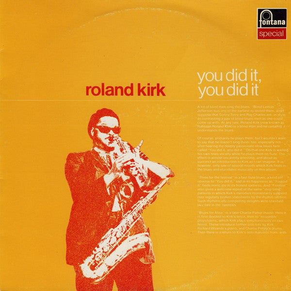 Roland Kirk : You Did It, You Did It (LP, Album, RE)
