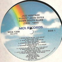 Carica l&#39;immagine nel visualizzatore di Gallery, Sleepy John Estes : Down South Blues (1935-1940) (LP, Comp)
