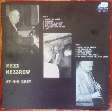 Mezz Mezzrow : At His Best (LP, Comp)