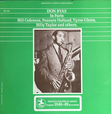 Don Byas : Don Byas In Paris (LP, Comp)