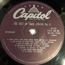 Carica l&#39;immagine nel visualizzatore di Gallery, Frank Sinatra : The Best Of Frank Sinatra 4 (LP, Comp)

