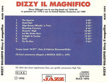 Carica l&#39;immagine nel visualizzatore di Gallery, Dizzy Gillespie : Dizzy Il Magnifico (CD, Comp)
