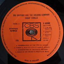 Carica l&#39;immagine nel visualizzatore di Gallery, Big Brother &amp; The Holding Company : Cheap Thrills (LP, Album, RP)
