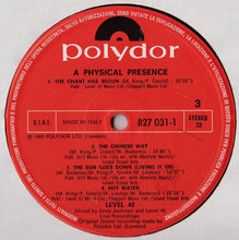 Carica l&#39;immagine nel visualizzatore di Gallery, Level 42 : A Physical Presence (2xLP, Album)
