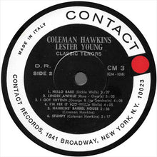 Carica l&#39;immagine nel visualizzatore di Gallery, Coleman Hawkins And Lester Young : Classic Tenors (LP, Comp, RP)

