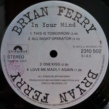 Carica l&#39;immagine nel visualizzatore di Gallery, Bryan Ferry : In Your Mind (LP, Album)
