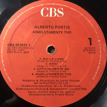 Carica l&#39;immagine nel visualizzatore di Gallery, Alberto Fortis : Assolutamente Tuo (LP, Album)
