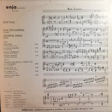 Carica l&#39;immagine nel visualizzatore di Gallery, Walter Norris &amp; George Mraz : Drifting (LP)
