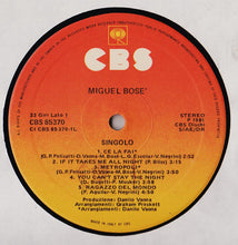 Carica l&#39;immagine nel visualizzatore di Gallery, Miguel Bosé : Singolo (LP, Album)

