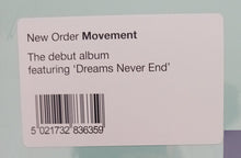 Carica l'immagine nel visualizzatore di Gallery, New Order : Movement (LP, RE, RM)
