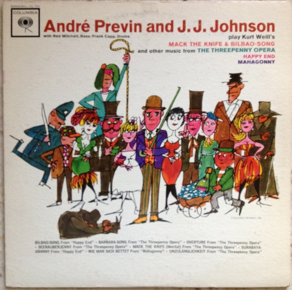 André Previn and J.J. Johnson : Play Kurt Weill's Mack The Knife & Bilbao-Song (LP, Mono)