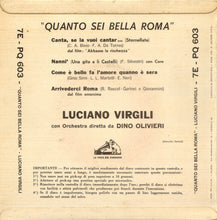 Carica l&#39;immagine nel visualizzatore di Gallery, Luciano Virgili : Quanto Sei Bella Roma (7&quot;, EP)
