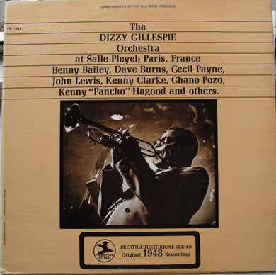 Dizzy Gillespie And His Orchestra : The Dizzy Gillespie Orchestra At Pleyel; Paris, France (LP, RE, RM)