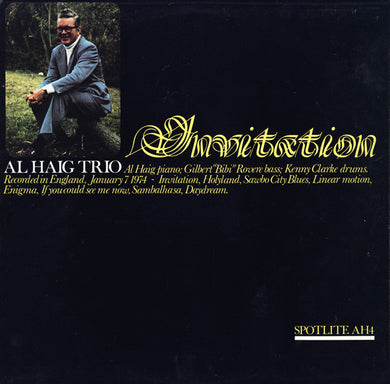 Al Haig Trio : Invitation (LP, Album)