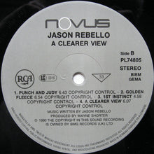 Carica l&#39;immagine nel visualizzatore di Gallery, Jason Rebello : A Clearer View (LP, Album)
