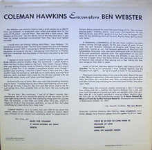 Carica l&#39;immagine nel visualizzatore di Gallery, Coleman Hawkins Encounters Ben Webster : Coleman Hawkins Encounters Ben Webster (LP, Album, RE)
