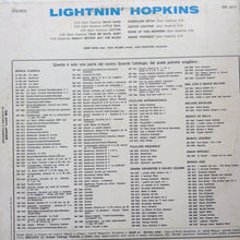 Carica l&#39;immagine nel visualizzatore di Gallery, Lightnin&#39; Hopkins : Il Blues (LP, Album, RE)
