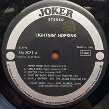Carica l&#39;immagine nel visualizzatore di Gallery, Lightnin&#39; Hopkins : Il Blues (LP, Album, RE)
