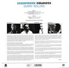 Carica l&#39;immagine nel visualizzatore di Gallery, Sonny Rollins : Saxophone Colossus (LP, Album, Ltd, RE, RM, 180)
