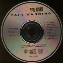 Carica l'immagine nel visualizzatore di Gallery, Van Halen : Fair Warning (CD, Album, RE)
