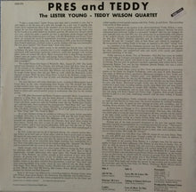 Carica l&#39;immagine nel visualizzatore di Gallery, The Lester Young-Teddy Wilson Quartet : Pres And Teddy (LP, Mono, RE)
