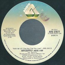 Carica l&#39;immagine nel visualizzatore di Gallery, Air Supply : Here I Am / Sweet Dreams (7&quot;)
