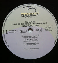 Carica l'immagine nel visualizzatore di Gallery, Gil Evans : Live At The Public Theater Vol. 2 (New York 1980) (LP, Album, RE)
