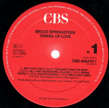 Carica l'immagine nel visualizzatore di Gallery, Bruce Springsteen : Tunnel Of Love (LP, Album)

