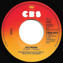 Carica l&#39;immagine nel visualizzatore di Gallery, Toto : Holyanna (7&quot;, Single)
