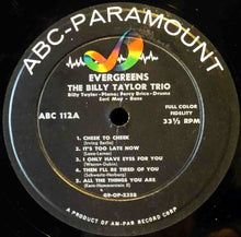 Carica l&#39;immagine nel visualizzatore di Gallery, Billy Taylor Trio : Evergreens (LP, Album)
