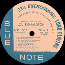 Carica l&#39;immagine nel visualizzatore di Gallery, Lou Donaldson : Quartet / Quintet / Sextet (LP, Album, Mono, RE)
