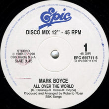 Carica l&#39;immagine nel visualizzatore di Gallery, Mark Boyce (2) : All Over The World (12&quot;, Single)
