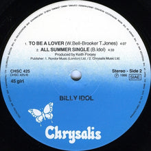 Carica l&#39;immagine nel visualizzatore di Gallery, Billy Idol : To Be A Lover (12&quot;)
