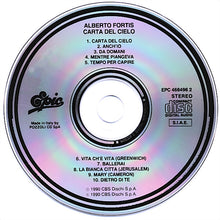 Carica l'immagine nel visualizzatore di Gallery, Alberto Fortis : Carta Del Cielo (CD, Album)
