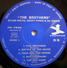 Carica l&#39;immagine nel visualizzatore di Gallery, Stan Getz, Zoot Sims &amp; Al Cohn : The Brothers (LP, Comp, RE)
