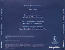 Carica l&#39;immagine nel visualizzatore di Gallery, Coro dell&#39;Accademia Nazionale di Santa Cecilia E Orchestra dell&#39;Accademia Nazionale di Santa Cecilia, Armando Trovaioli, Filippo Maria Bressan : L&#39;Inno Di Mameli (Fratelli D&#39;Italia) (CD, Single)
